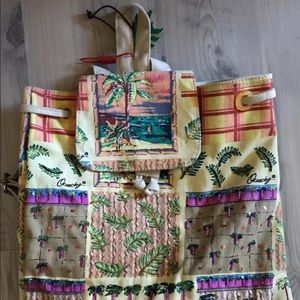 NEW w/o Tag PALM TREE BEADED & SEQUINED BACK PACK